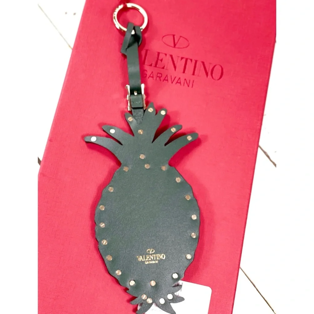 Valentino Garavani Studded Pineapple Bag Charm